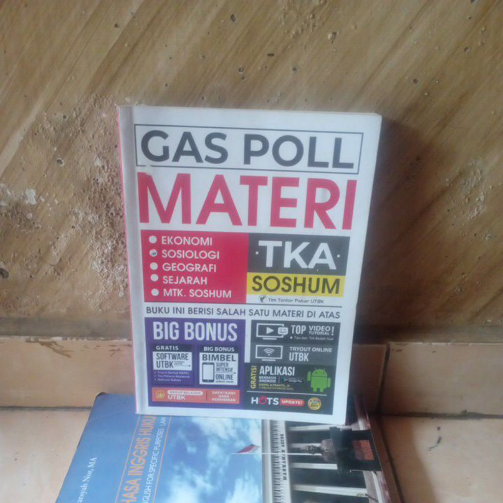 buku bekas; GAS POLL Materi TKA SOSHUM Ekonomi Sosiologi Geografi Sejarah Mtk Soshum