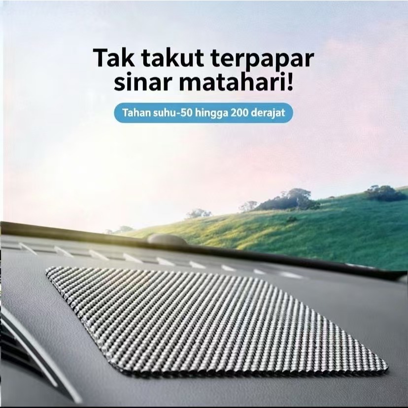 Karpet Anti Selip Mobil Tekstur Kotak Berlubang Anti Selip Kuat Tahan Panas Bisa Dipotong Multifungs