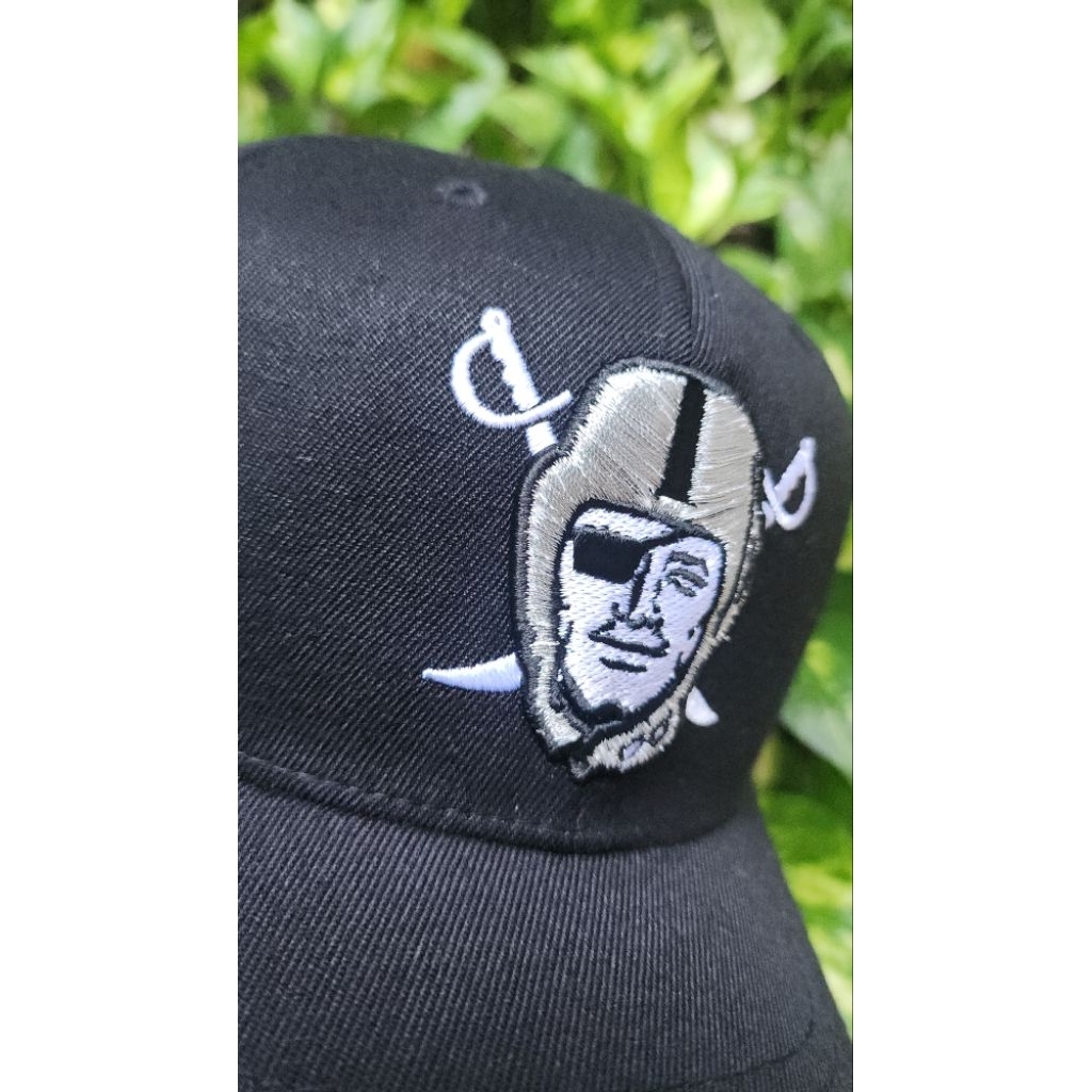 topi Raiders Big Logo - Reebok Fitted / stretch ORIGINAL