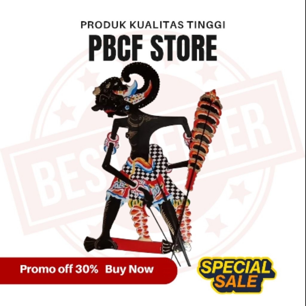 PBCF STORE Wayang kertas BIMA/WERKUDARA