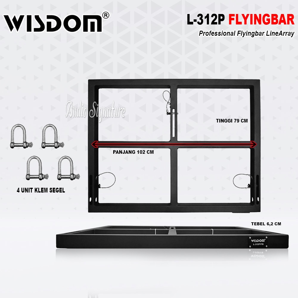 Flying Bar Line Array WISDOM L312P | L 312P Brecket Gantung Linearray Original