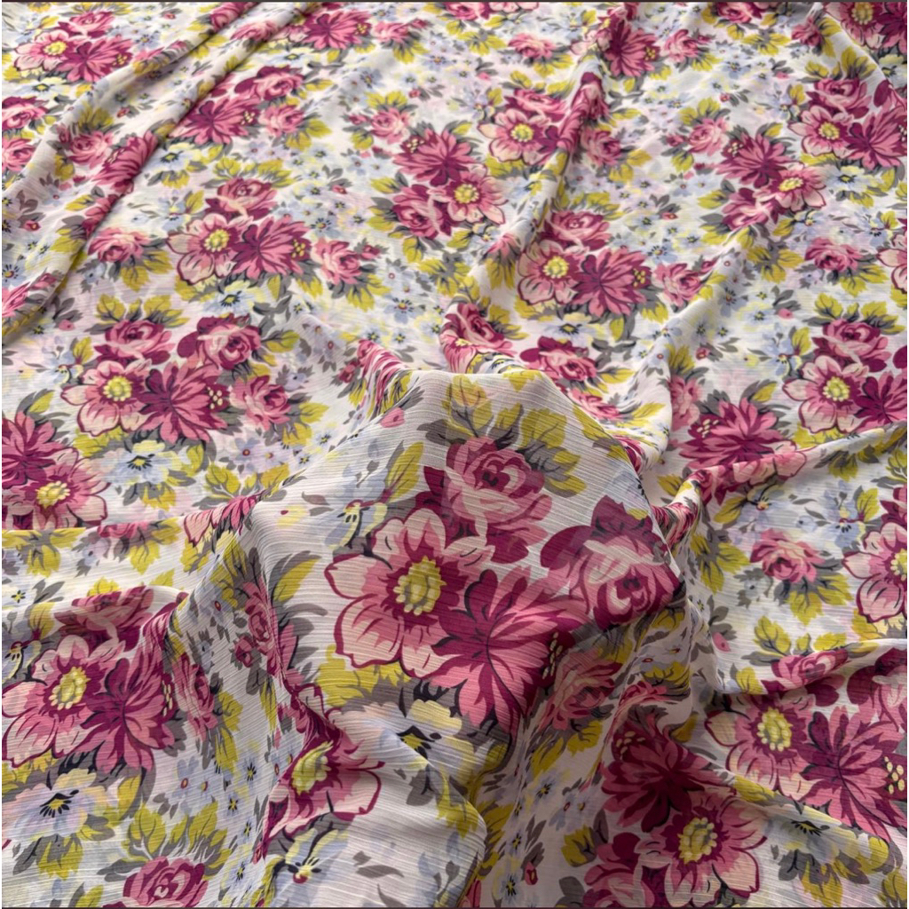 KAIN SIFON YORYU - KAIN SIFON KEMBANG | harga 0,5 m