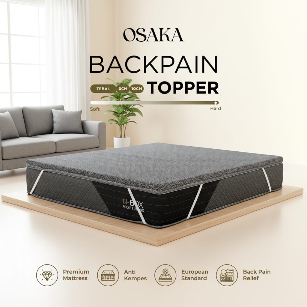 Osaka Back Pain Topper, Topper Keras / Rebonded R50