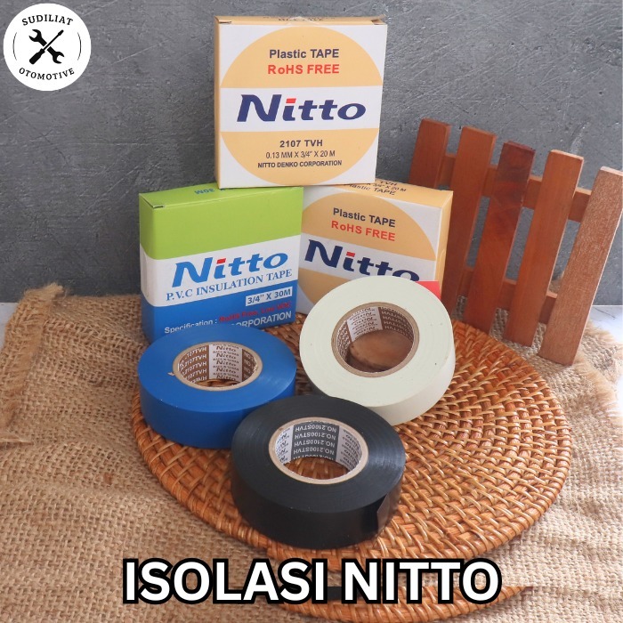 ISOLASI KABEL NITTO / TAPE NITTO / LAKBAN NITTO 3/4" × 20M & 30M