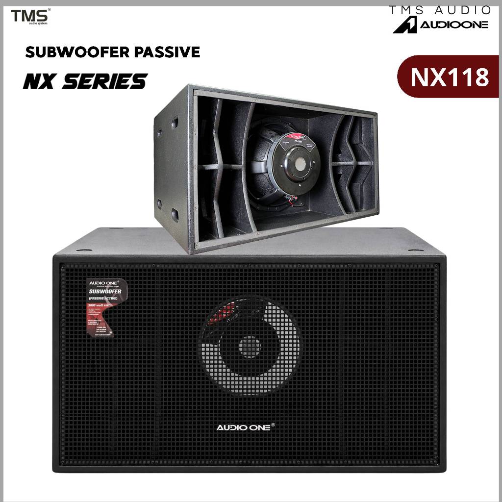 Subwoofer 18 Inch Pasif Single Speaker AUDIO ONE NX 118 Sound System Lapangan Full Bass | TMS