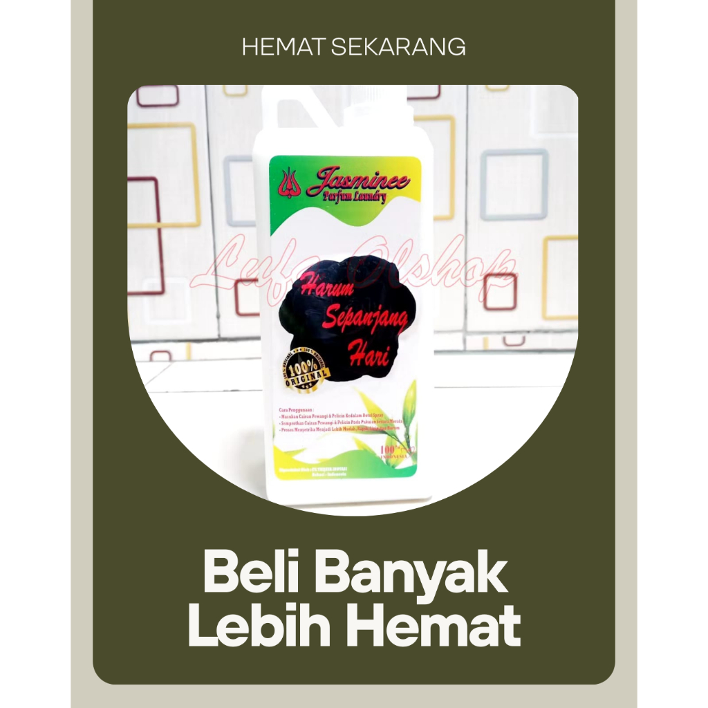 Pewangi Laundry Jasmine Hitam | Parfum Laundry | Pelicin Pakaian
