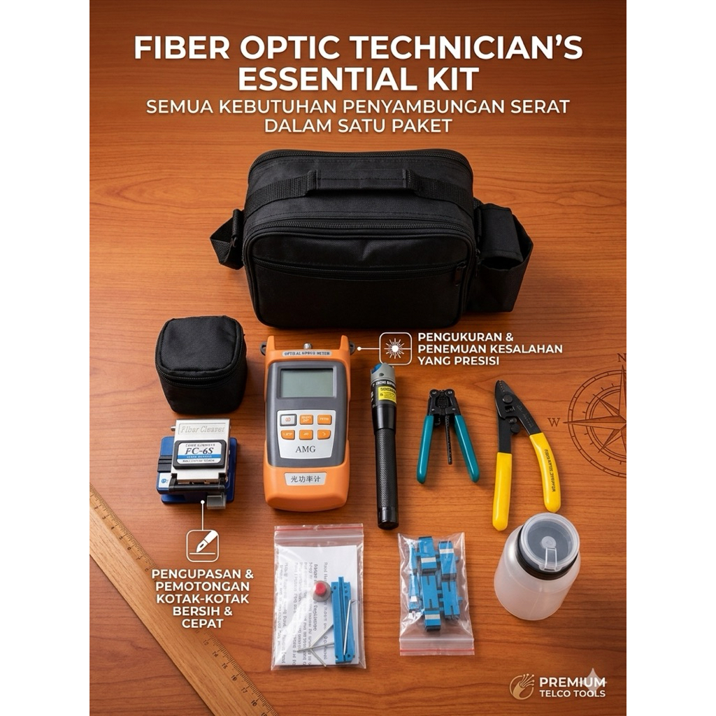 Tool Kit Set FTTH Fiber Optic/Tool Set Optic