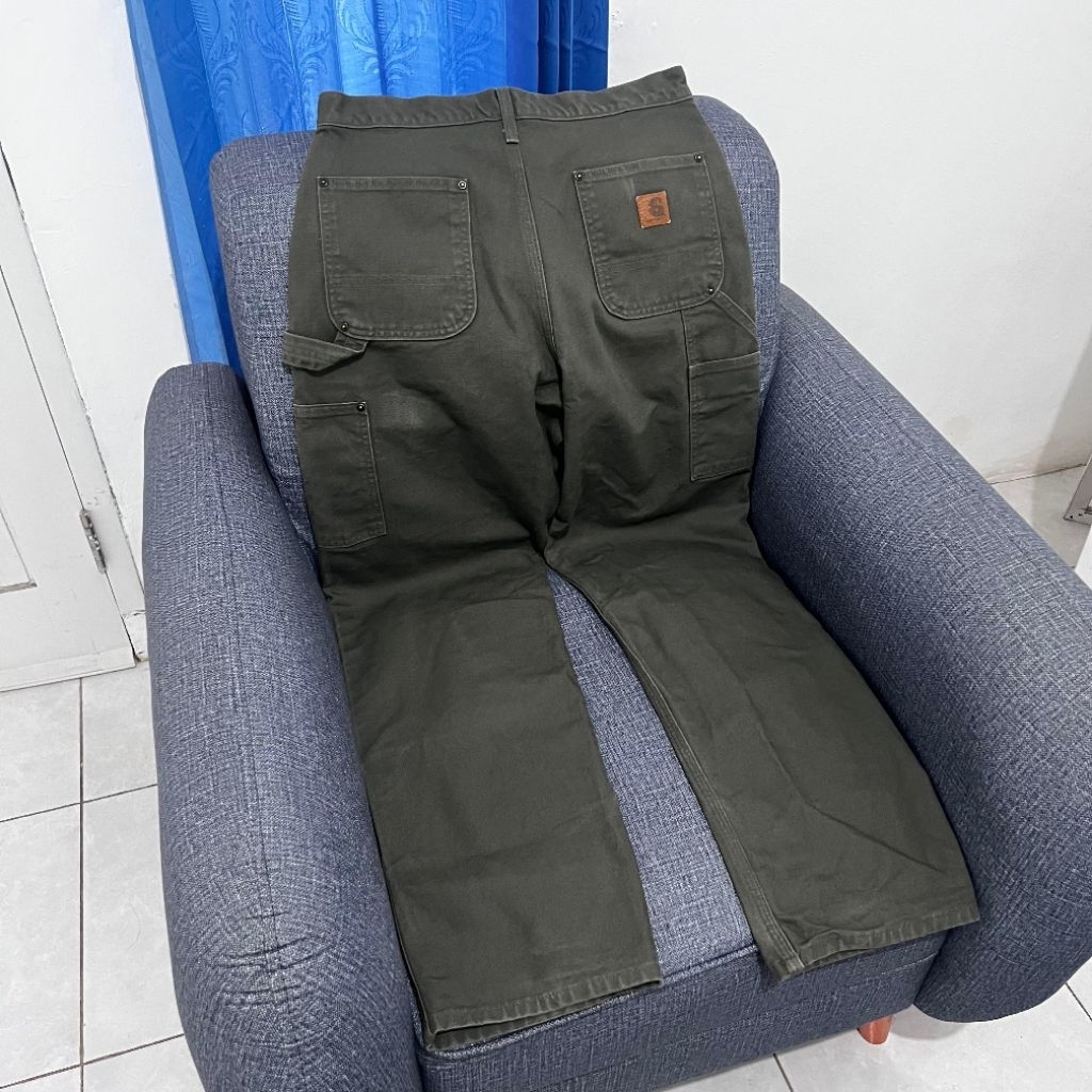 Carhartt B136 MOS Moss Green Double Knee Carpenter Pants