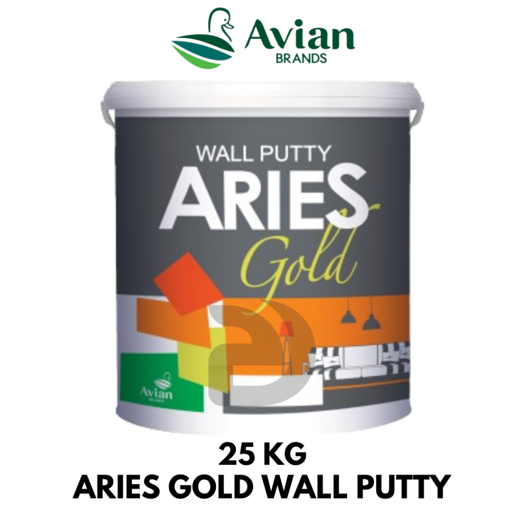 Aries Gold Wall Putty 25 Kg / AVIAN BRANDS