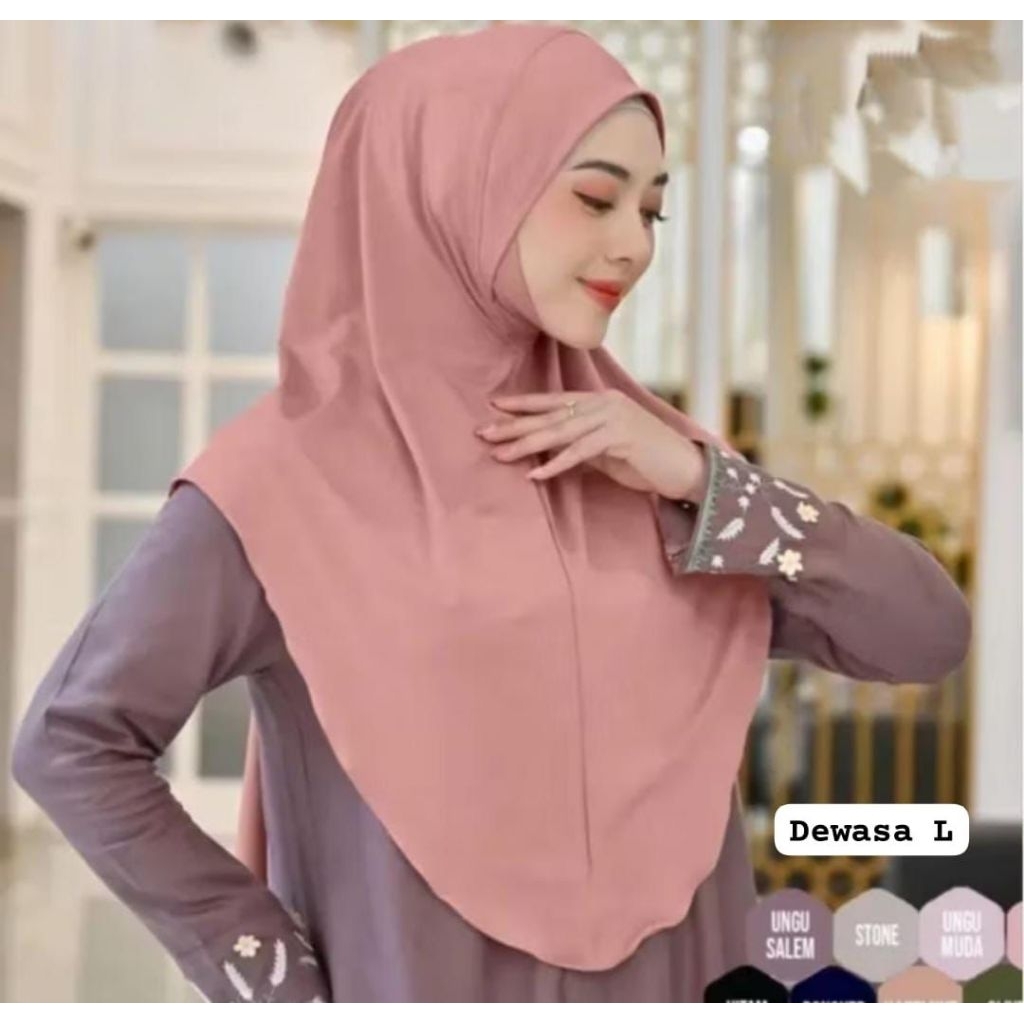 JILBAB INSTAN DAGU / BERGO MALAY / JILBAB INSTAN JERSEY PREMIUM / HIJAB DAGU INSTAN / HIJAB DAGU ANA