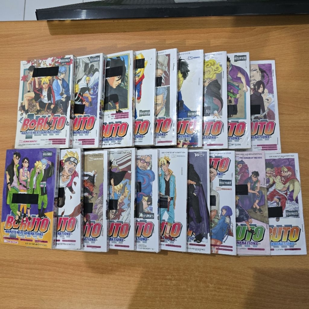 Bundle Komik Boruto Volume 1-20 (Tidak Lengkap) Preloved