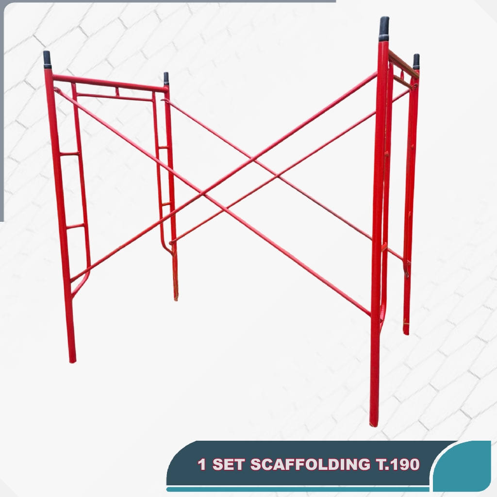 1 SET Scaffolding Main Frame 190  Steger  Bahan Besi Hitam