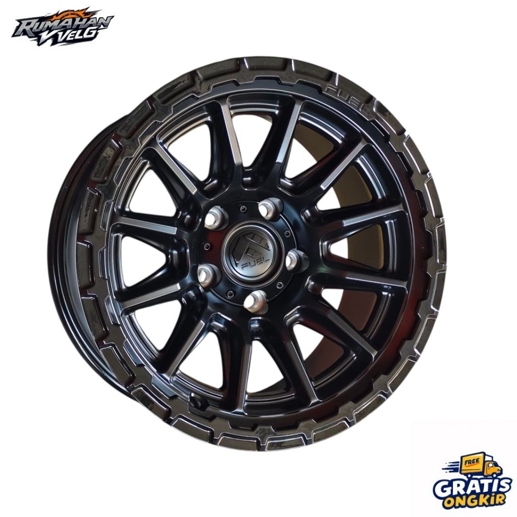 Velg Fuel Original mobil Wrangler Ring17x9 Lobang.5 Pcd.127