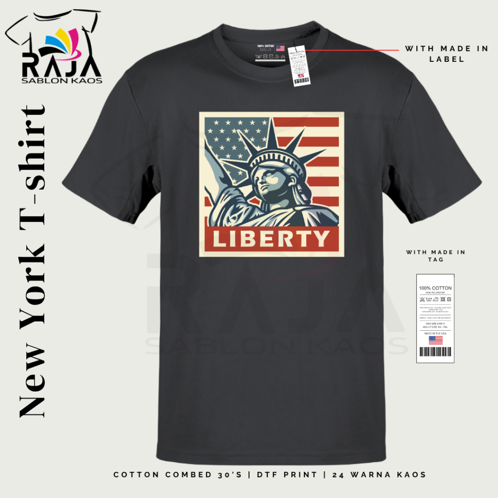 Baju Souvenir Kaos Souvenir Oleh-oleh Kota New York Amerika Serikat Type 6
