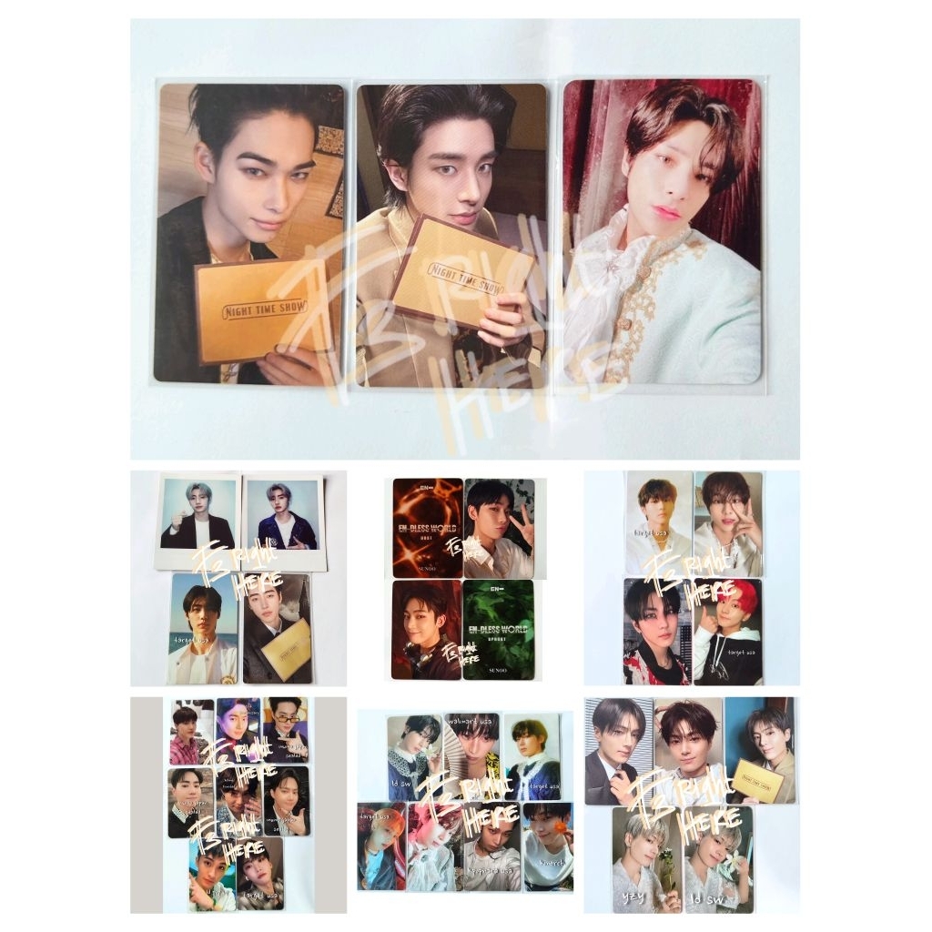 ENHYPEN EXO OFFICIAL PHOTOCARD PC JUNGWON JAY JAKE SUNOO SUNGHOON NI-KI SUHO TARGET EXCLUSIVE USA KP