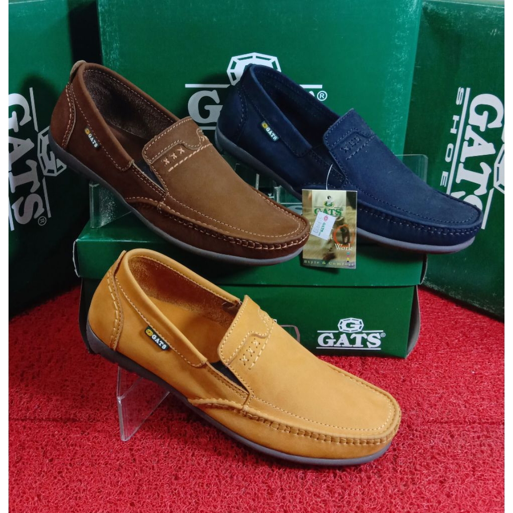 Sepatu kulit casual GATS HK 0002 original