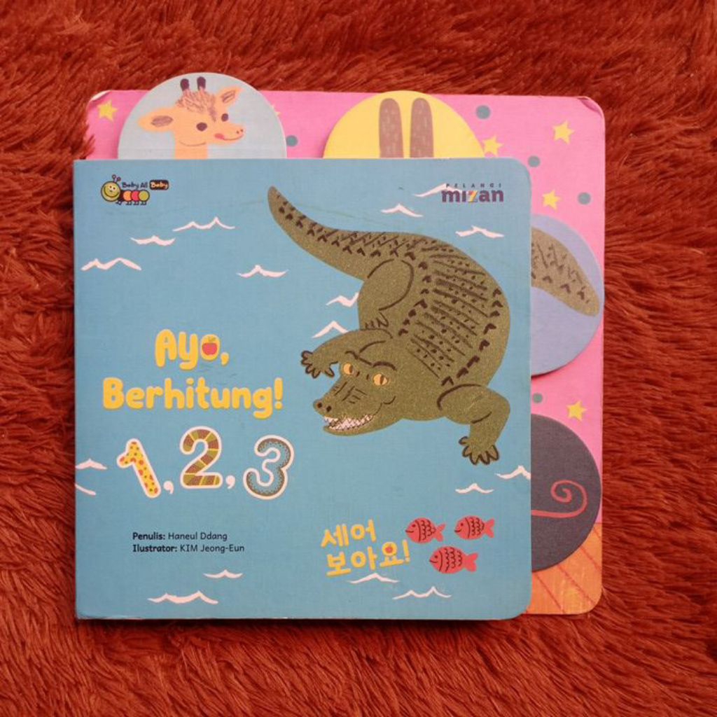 Boardbook Baby All Baby Pelangi Mizan - Buku Ayo, Buku Berhitung 123 | Buku Mandira