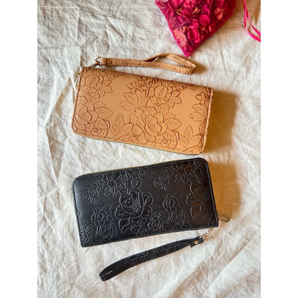 Import Premium Wallet Long Embos Flower