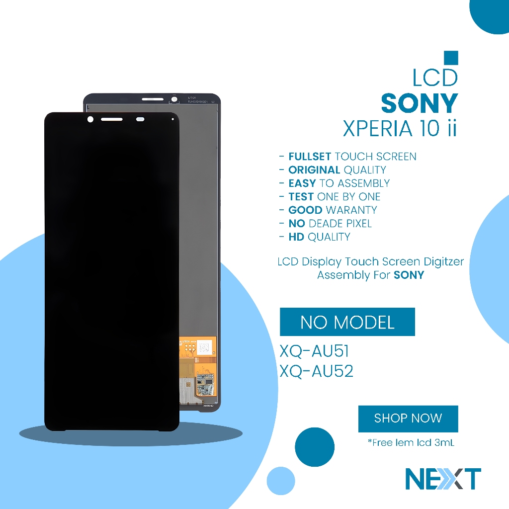 LCD Sony Xperia 10 ii - Fullset Touchscreen Original