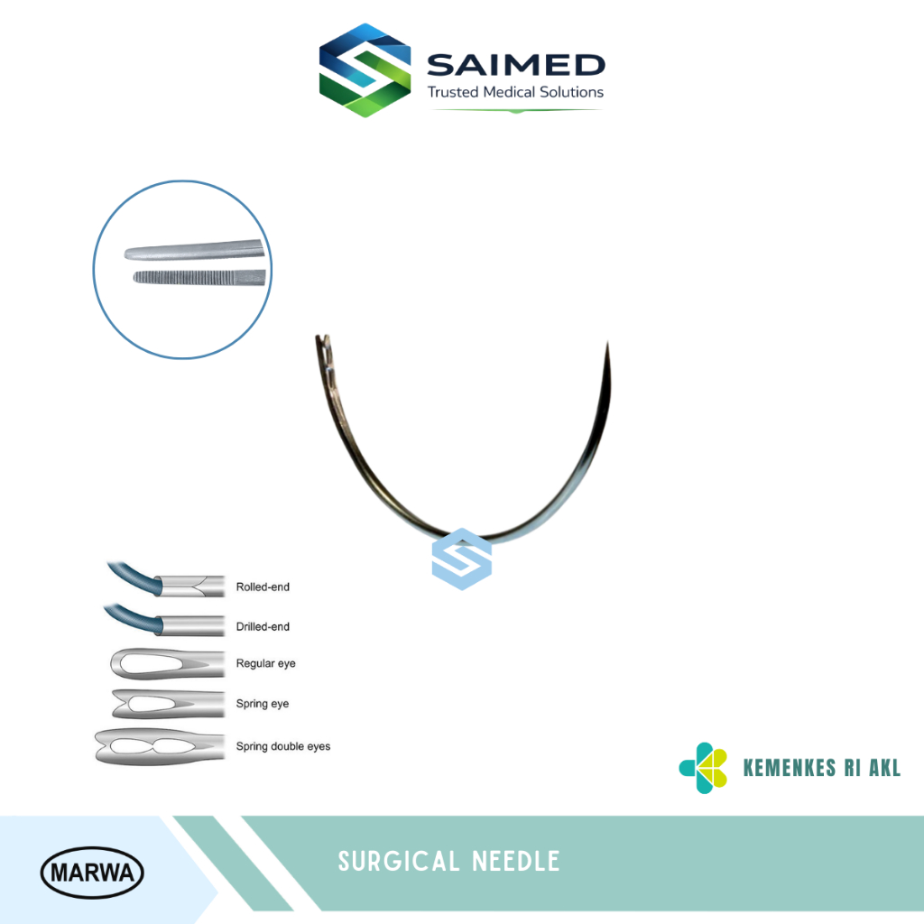 Suture Needle GR GT Kulit Otot Jarum Hecting Minor