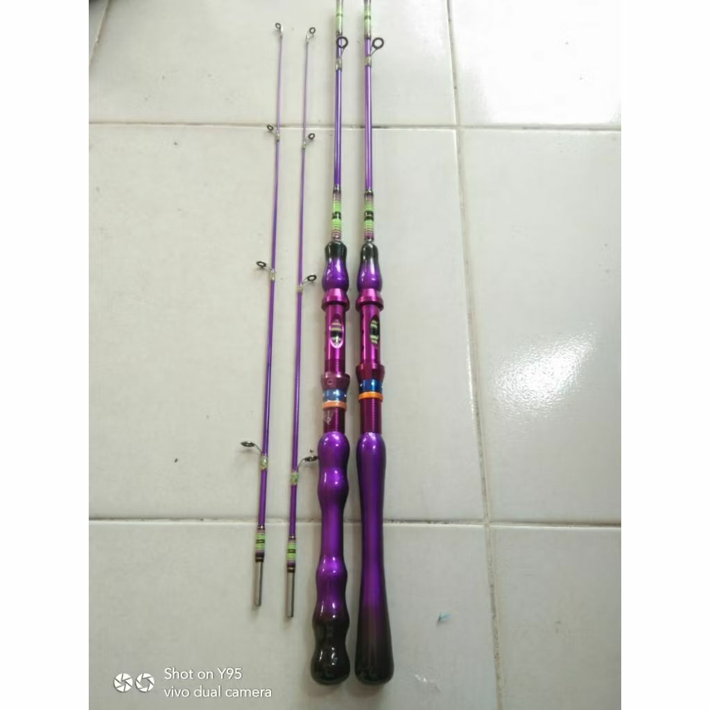 joran pancing udang galah spesial ungu