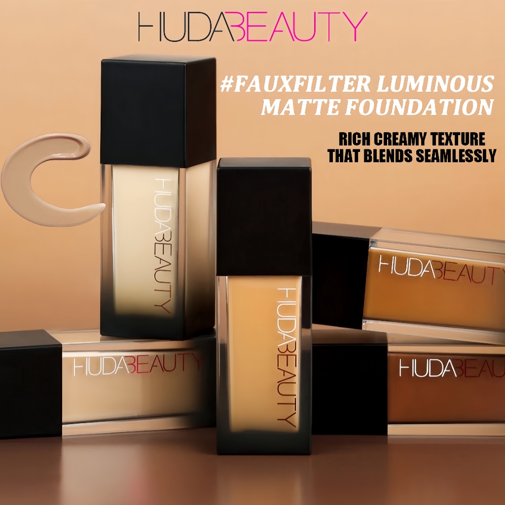 Huda Beauty FauxFilter Luminous Matte Foundation 35ml / Full Coverage Long Lasting Smooth Finish