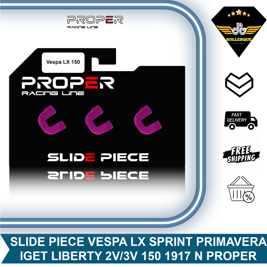 Slider Slide Piece Vespa Sprint primavera LX S GTS GT Liberty I Get 150 1917-N Proper Racing Line