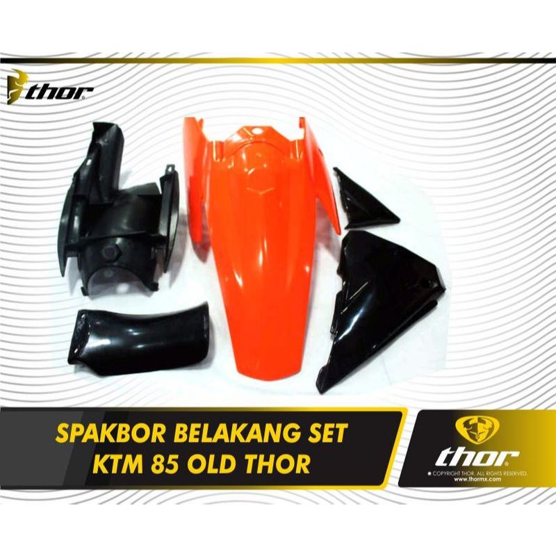 Cover Body + Dashboard Set + Spakbor Belakang Old KTM 85 | Paket Body Material Lebih Kuat & Tahan La