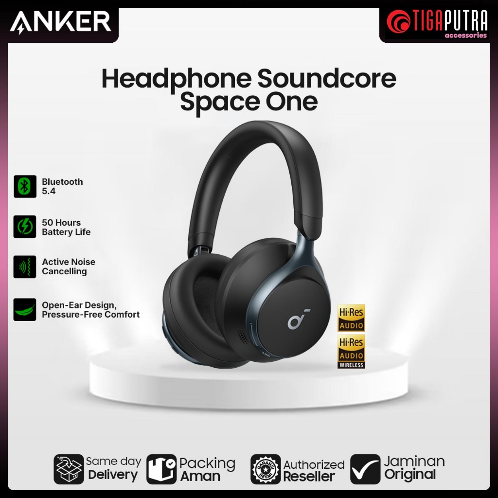 Anker Headphone Bluetooth Soundcore Space One - A3035