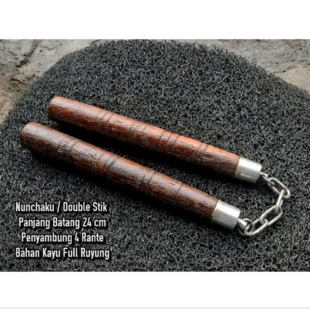 Nunchaku  Double Stik / double stik kayu aren kuat sni