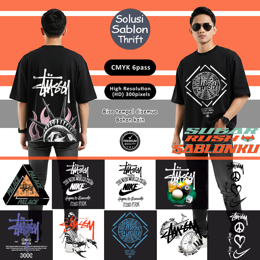 Sablon setrika stiker sablon dtf sablon setrika tinggal pasang kualitas premium stiker sablon