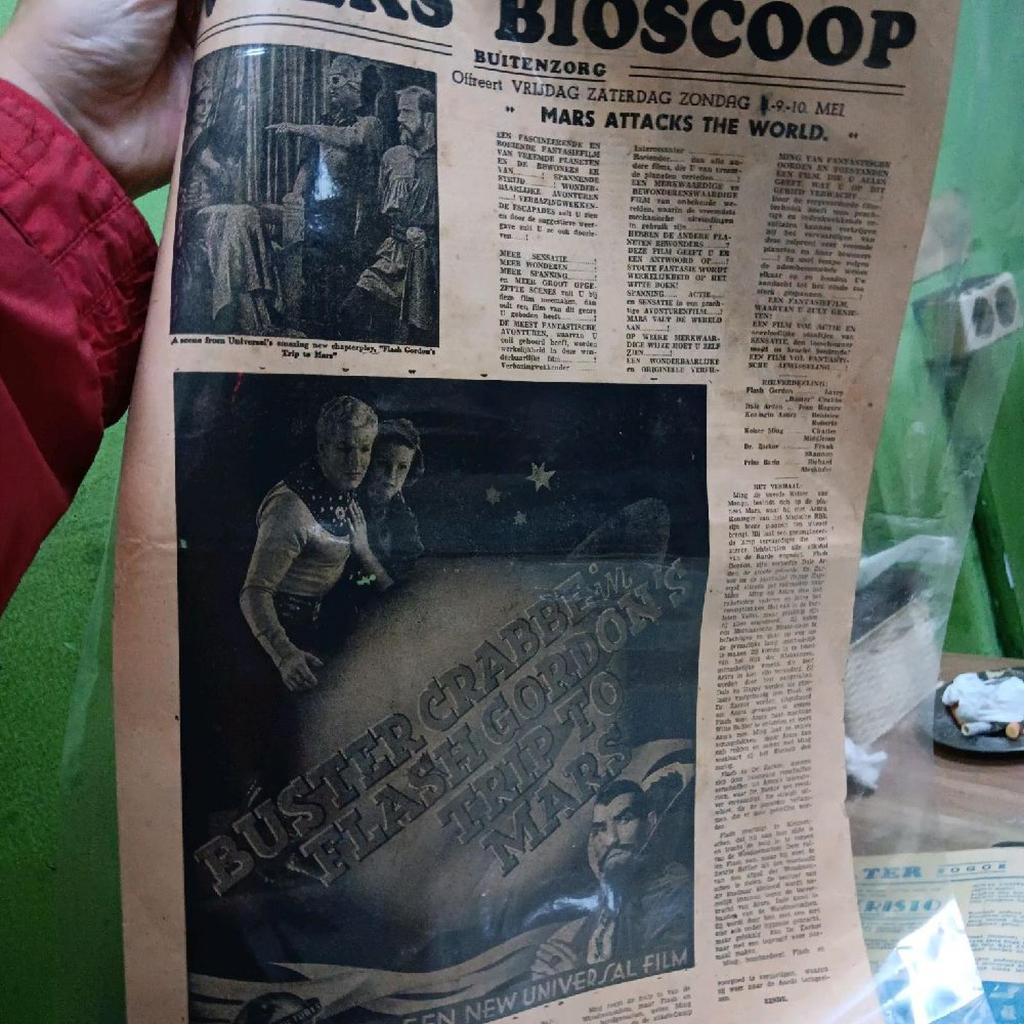 flyer film poster film langka flash gordon trip to mars 1938