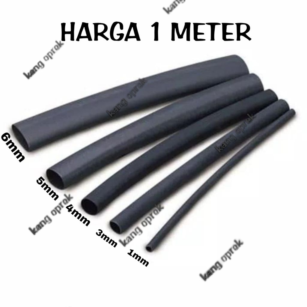 Heatshrink tube kabel isolasi bakar 4mm dan 5mm selongsong bakar