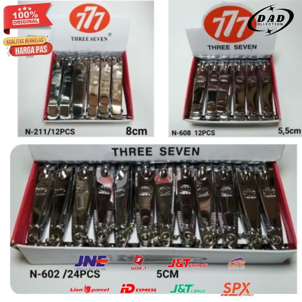 gunting kuku 777 THERE SEVEN grosir gunting kuku kecil / sedang & besar gunting kuku stainless