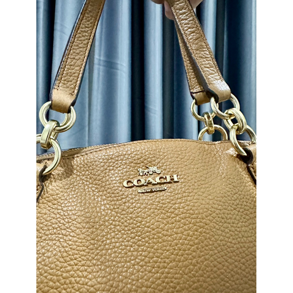 Coach F28993 Small Kelsey Satchel in Light Saddle