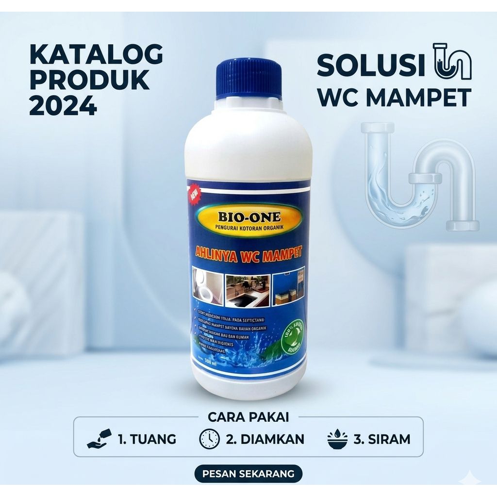WC Mampet BIO ONE 500ml Solusi Nya