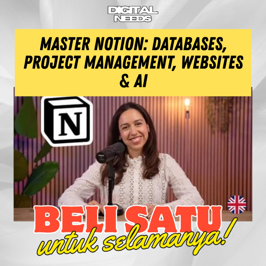 [e-course] Belajar Master Notion Databases Project Management, Websites, and AI 2026
