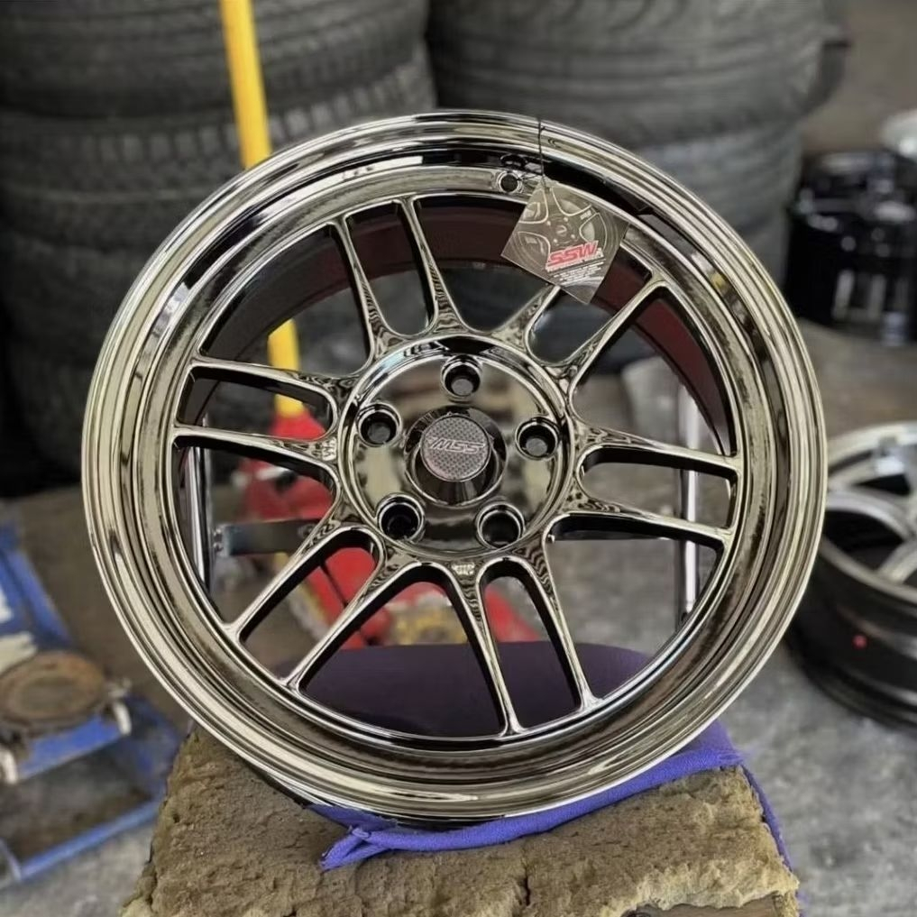 velg mobil ring 17 lebar 8 et 22 ENKEI RPF1 BLACK CROME SSW ORIGINAL THAILAND velg racing r17 Innova