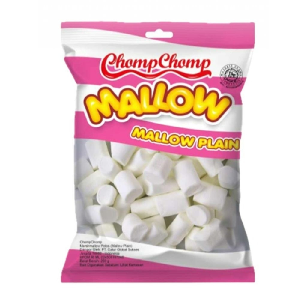 Chomp-Chomp Mallow Plain Marshmallow 200 gr