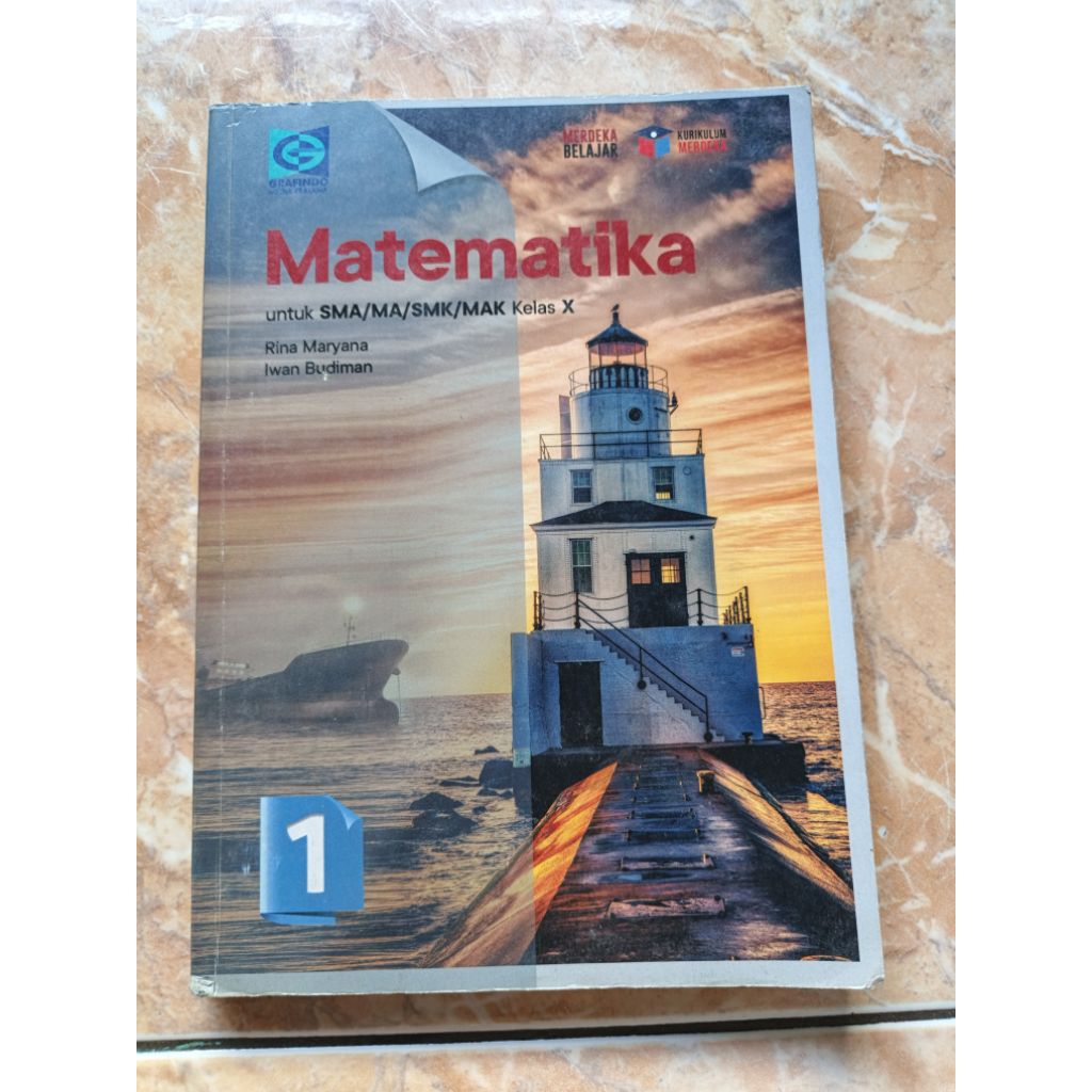 ORI BUKU MATEMATIKA KELAS 10 SMA/K GRAFINDO BEKAS SEPERTI BARU (TANPA LECEK, SOBEK, CORETAN)