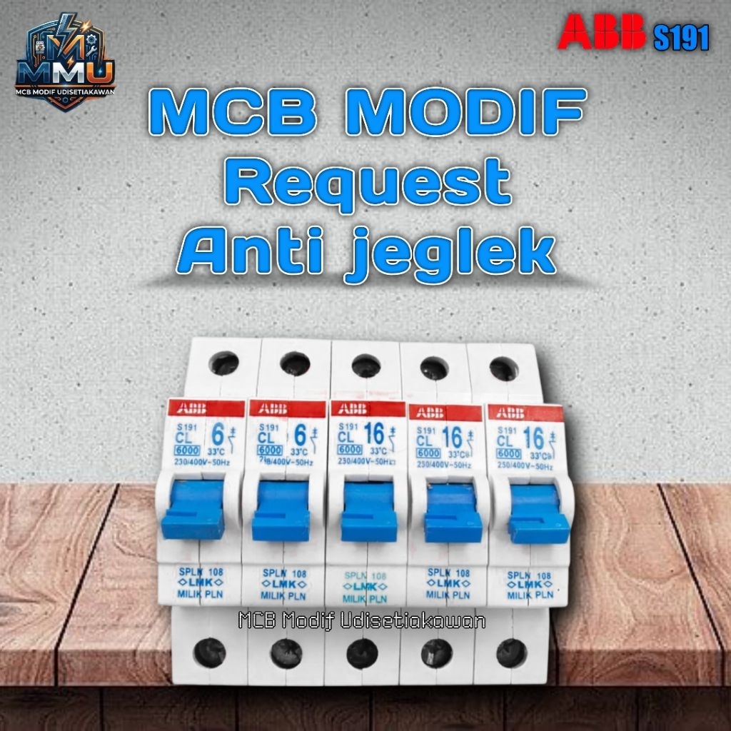 MCB PLN Modif ABB S191 1 Phase Anti jeglek