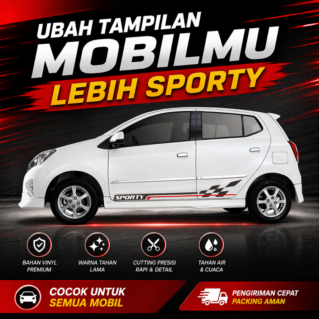 Siker Mobil Agya putih Variasi gr sport 2023
