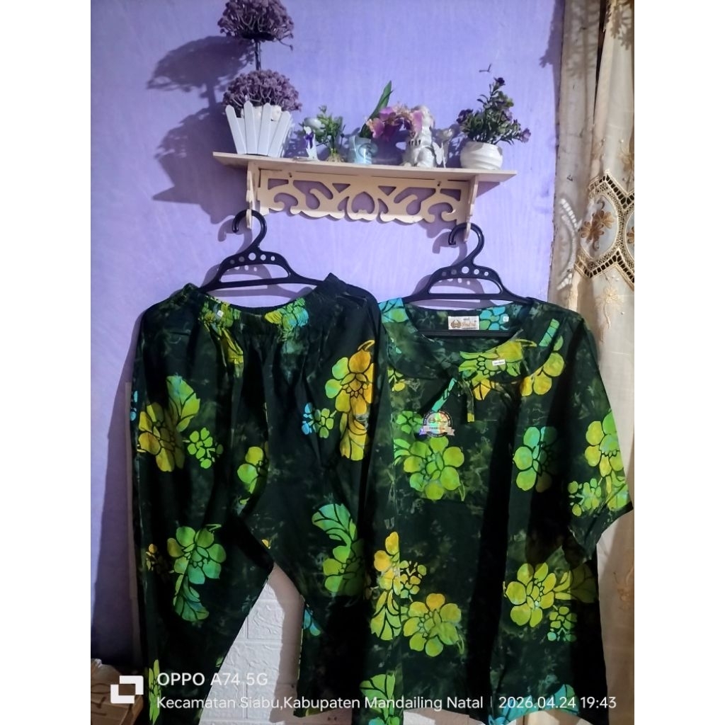 stelan batik  indra dewasa cp lp, ld 110cm