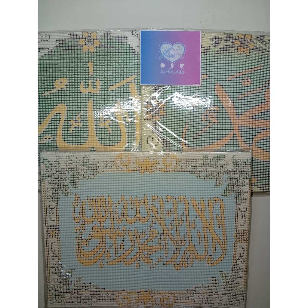 Paket Kristik Kecil Set Sulaman Kaligrafi untuk pemula murah mudah bagus DIY Craft