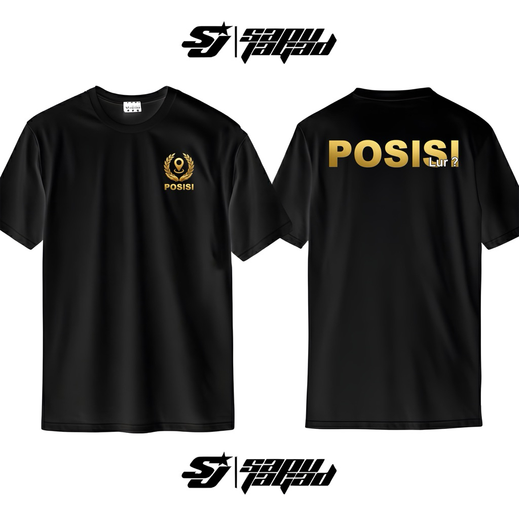 Tshirt Kaos POSISI LUR Free Stiker