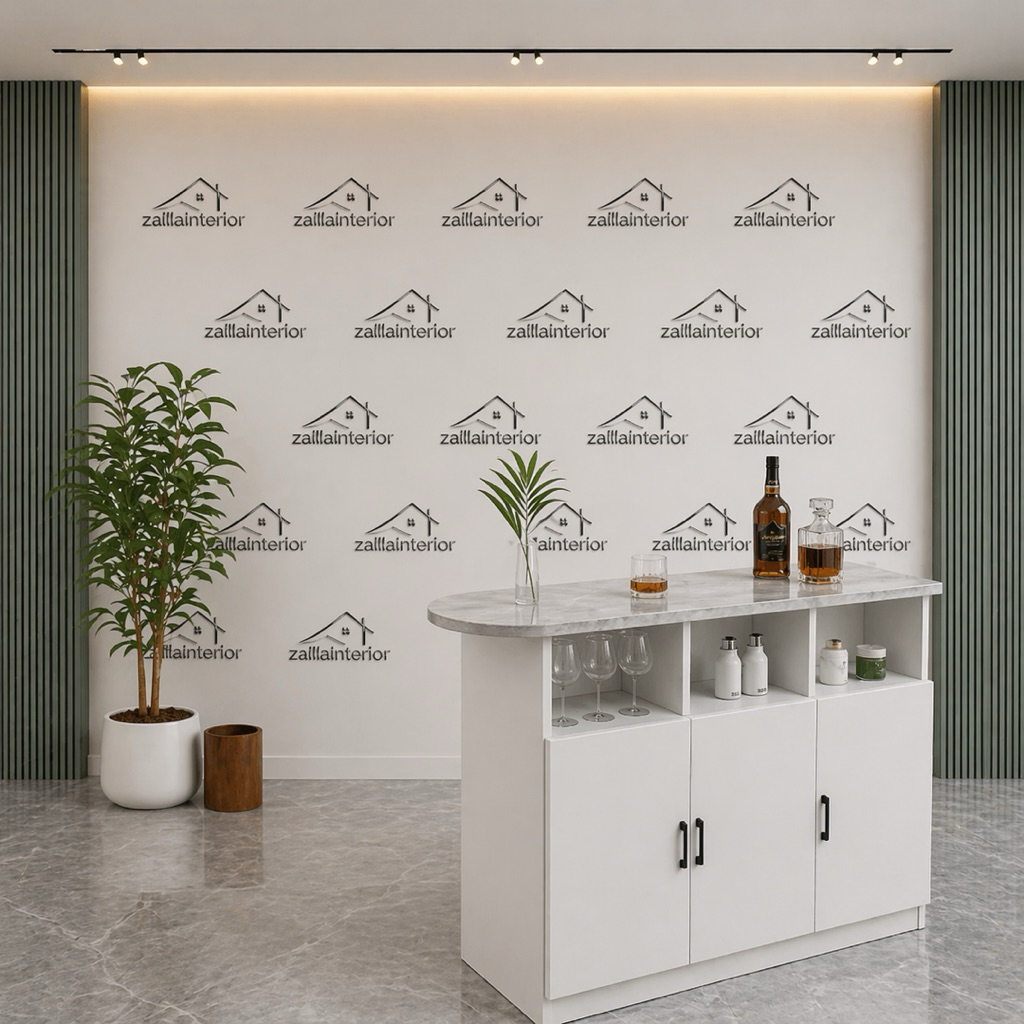 Meja Bar Minimalis Modern | Meja Cafe Kayu Premium | Meja Counter Dapur & Coffee Shop