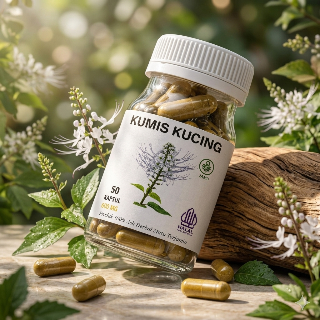 KAPSUL KUMIS KUCING – HERBAL GINJAL, ASAM URAT & SALURAN KEMIH