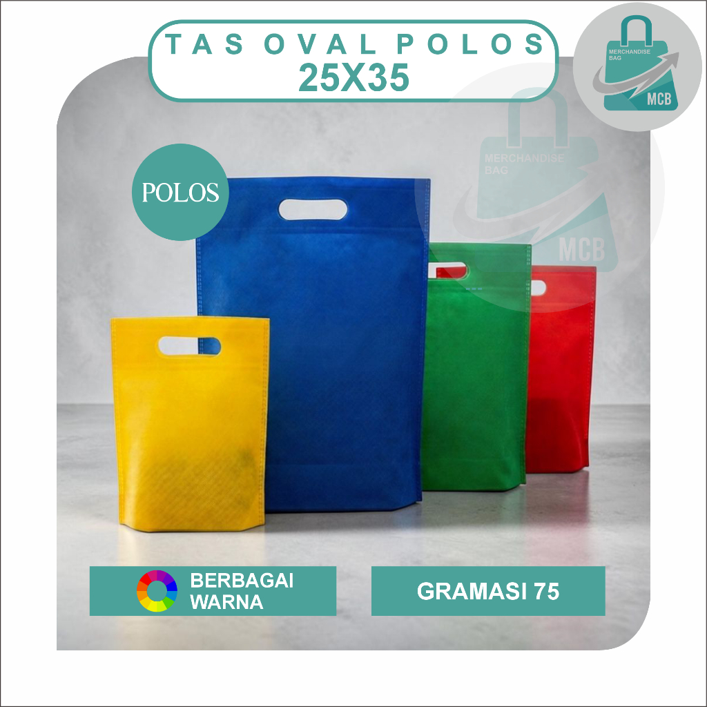 TAS SPUNBOND OVAL 25X35 (POLOS)