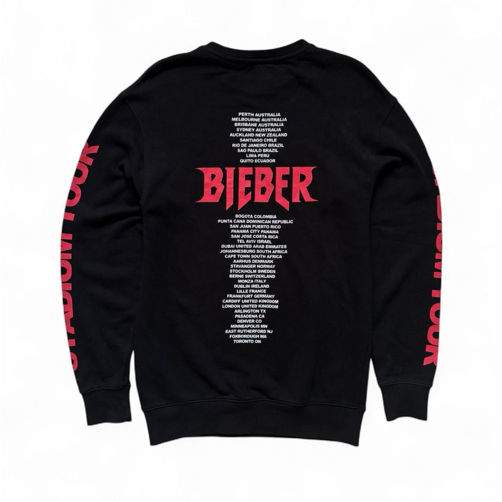Crewneck Bieber StadiumTour x HnM Bieberchella drew skylrk
