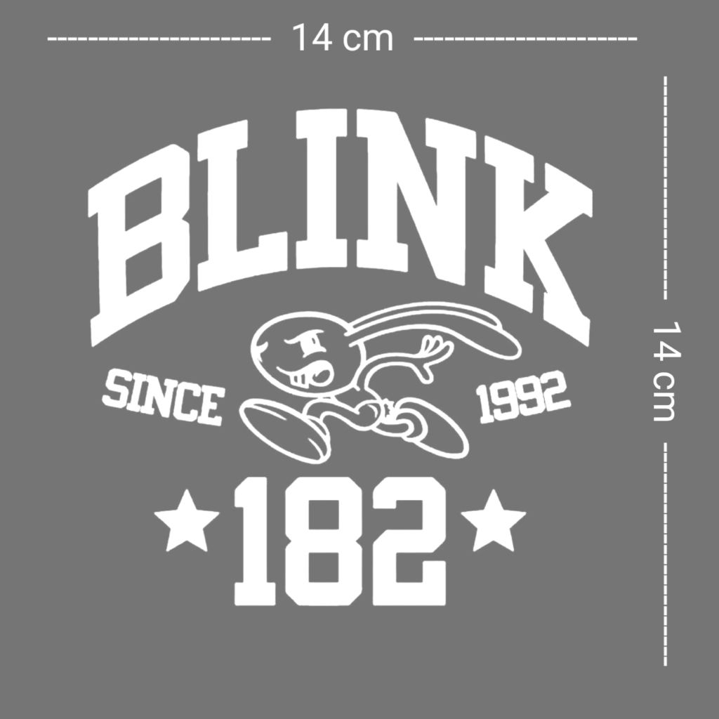 Stiker Sablon Setrika DTF Band Blink182 | Sablon Stiker UV DTF Design Keren | Sablon Stiker DTF | Sa